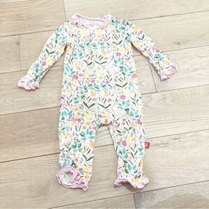 Magnetic Me Pink and Green One Piece with floral print